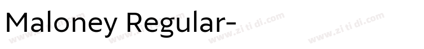 Maloney Regular字体转换